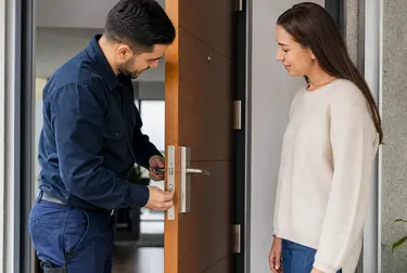 Chaveiro em Açailândia abrindo uma fechadura com ferramentas especializadas.